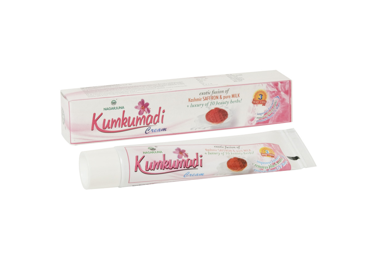 КРЕМ KUMKUMADI CREAM (20GM.) NAGARJUNA КУМКУМАДІ 20ГРМ. НАГАРДЖУНА очищає пори від забруднень