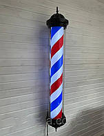 Барбер пул с лампой BARBER POLE крутящаяся вывеска для парикмахерской Barbershop