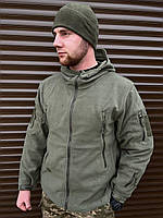 Тактическая флисовая куртка олива 350 г/м2