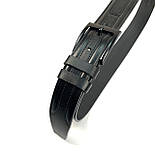 Шкіряний чоловічий ремінь під джинси Rivers 41 чорний 135 см, фото 4