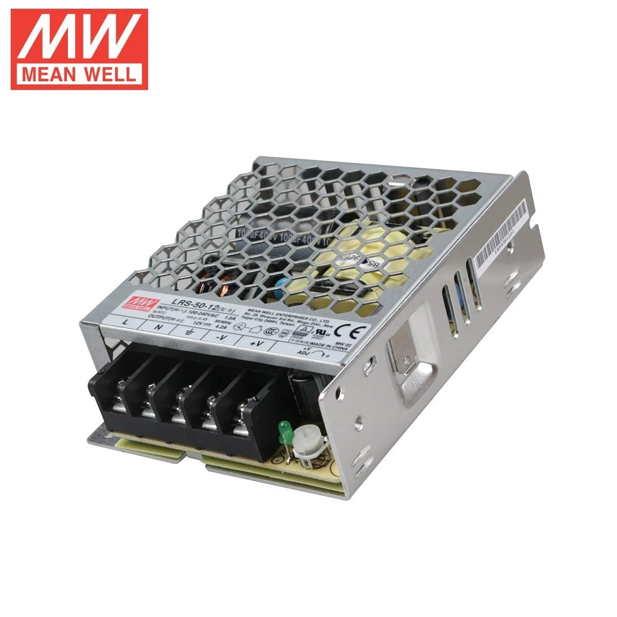 Блок живлення Mean Well, LRS-50-12, 12V, 50.4W, 4.2А, IP20