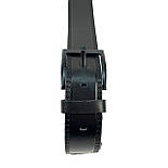 Шкіряний чоловічий ремінь Rivers 42 чорний 135 см, фото 4