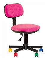Невелике дитяче комп'ютерне крісло з регулюванням висоти та різнокольоровими роликами BAMBO GTS тканина AB