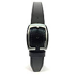 Шкіряний чоловічий ремінь під джинси Rivers 43 чорний 110 см, фото 6