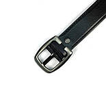 Шкіряний чоловічий ремінь під джинси Rivers 43 чорний 110 см, фото 4