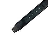 Шкіряний чоловічий ремінь під джинси Rivers 43 чорний 110 см, фото 5
