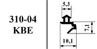 Ущільнювач гума металопластикових вікон притворний KBE сірий артикул 310-04