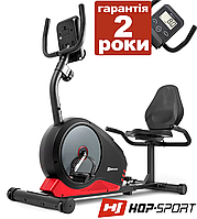 Горизонтальный велотренажер Hop-Sport HS-040L Root Gray/Red Германия/ Велотренажеры для реабилитации