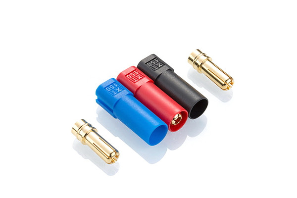 Конектори силові AMASS XT150 Male 3 шт в пакуванні (чорний, червоний, синій) amc, фото 1