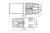 Конектори силові AMASS AS150 Male 2 шт (чорний, червоний безіскровий) amc, фото 2