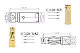 Конектори силові AMASS PLUG 4.0MM Male 3шт amc, фото 2