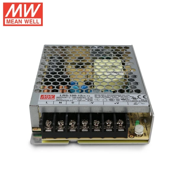 Блок живлення Mean Well, LRS-100-12, 12V, 102W, 8.5А, IP20