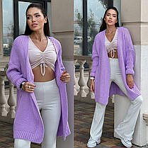 Базовий жіночий кардиган в’язаний оверсайз різні кольори Pmod387, фото 4