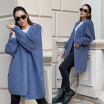 Базовий жіночий кардиган в’язаний оверсайз різні кольори Pmod387, фото 3