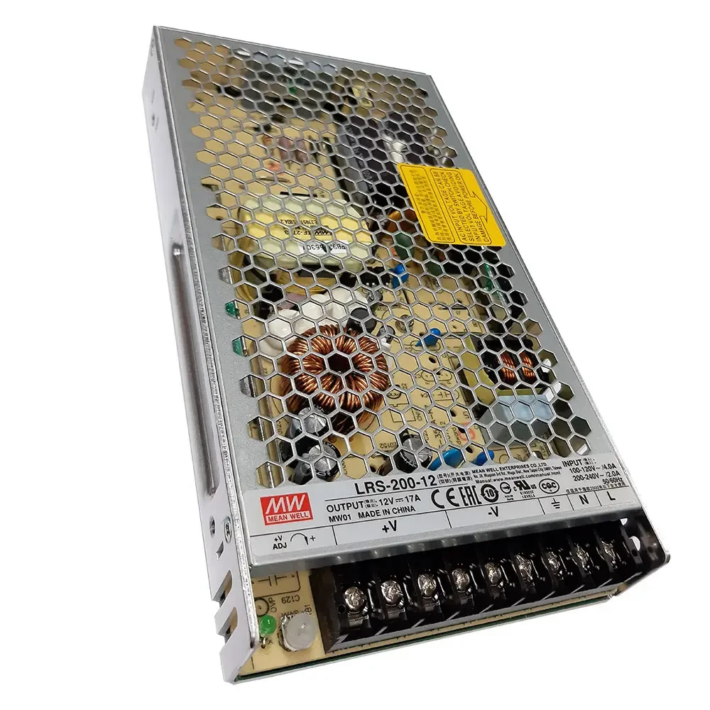 Блок живлення Mean Well, LRS-200-12, 12V, 204W, 40А, IP20