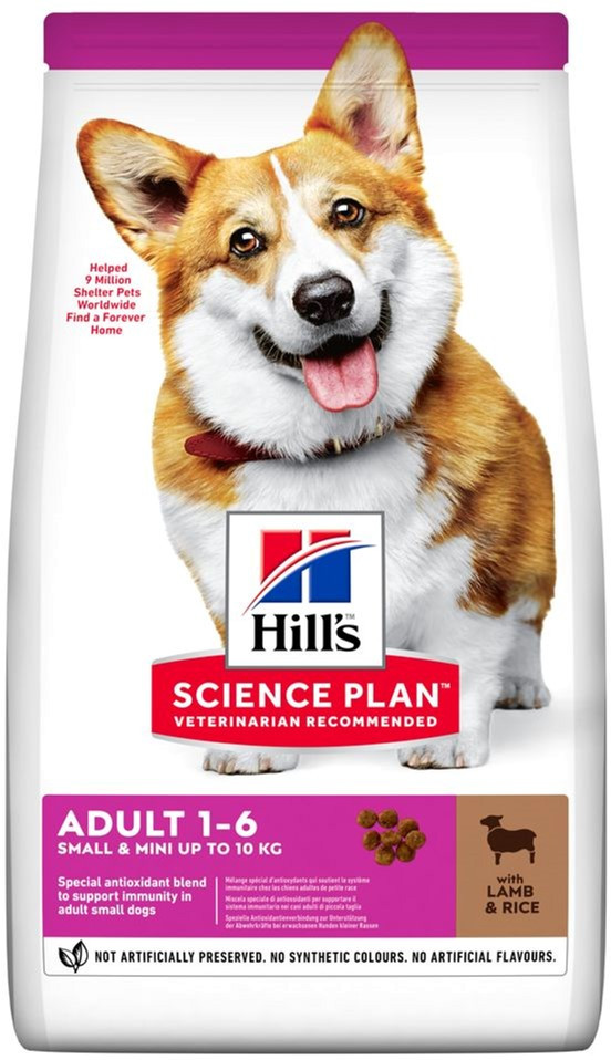 Сухий корм для дорослих собак малих і мініатюрних порід Hill's Science Plan Adult Small&Mini з ягням і