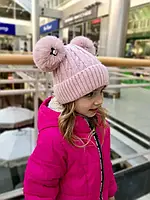 Красивая детская шапка для девочки Look fashion Китай ORIGINALITY Розовый ӏ Одежда для девочек.Топ!