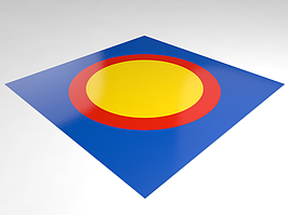 Борцівський килим, покришка під розмір залу