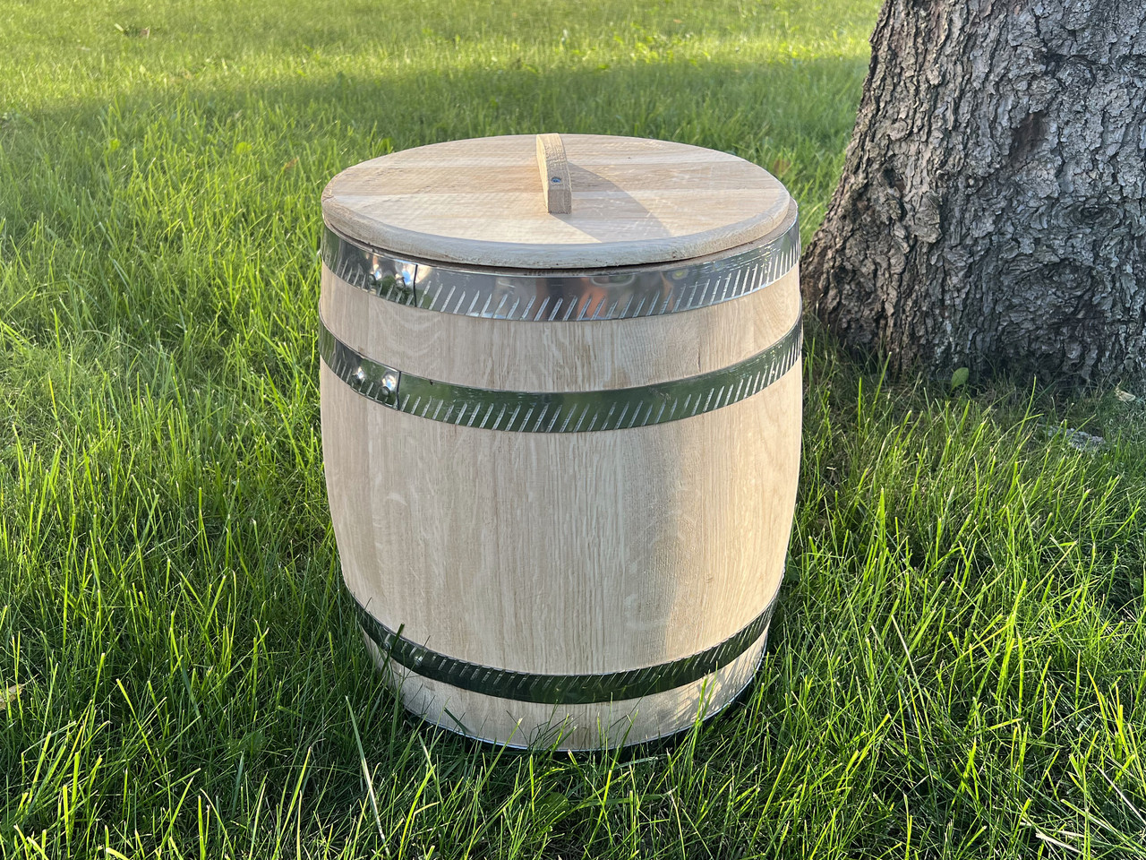 Дубова бочка для квашення 80 л. Бочка для консервації овочів, грибів і Яблук, фото 1
