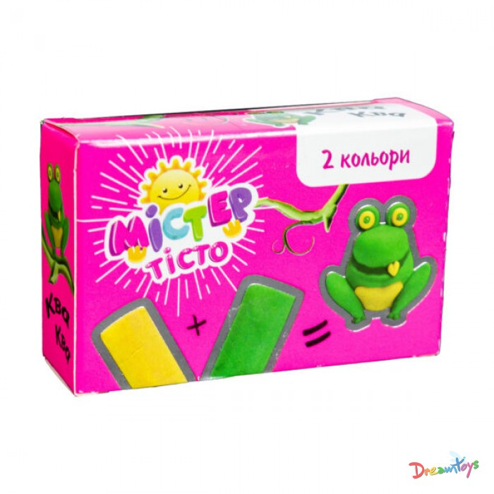 Набір для творчості "Містер тісто - жаба" українською коробка 2.5*5*7.8см ТМ Стратег Україна