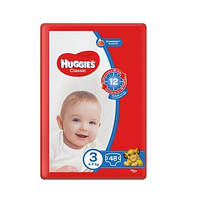 Підгузники дитячі Huggies classic 3 (5-9 кг) 48шт