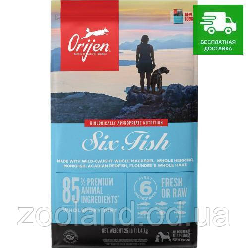 O18312 Orijen Six Fish Dog, 11,4 кг