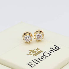 Авторские серьги-пусеты Karlie в виде короны 1