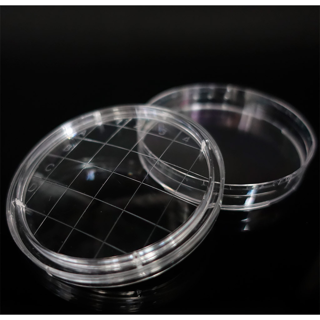 Чашка Петрі 65 мм культуральна з координатною сіткою тип RODAC стерильна без ДНКаз РНКаз (полістирол) 20 шт