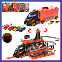 Детская игрушка гараж для машин трансформер S8610A Гараж трансформируется в грузовик