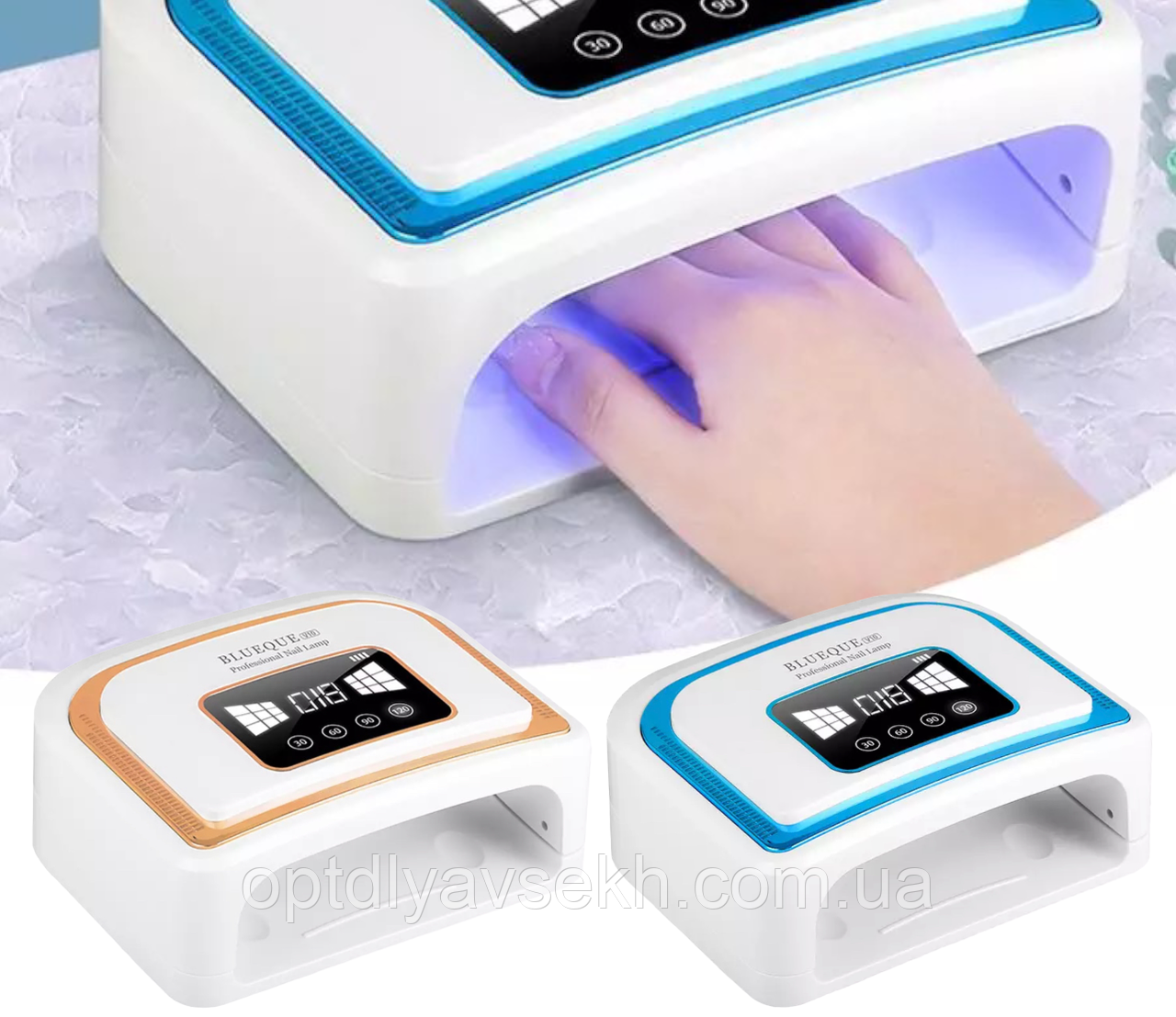 BQ V10 на 120 Вт. - професійна лампа для манікюру і педикюру cо знімним дном, фото 1