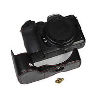 Отриманий хол текстура "Шкіра" з доступом до відсіків для Nikon Z5, Z6, Z6 II, Z7, Z7 II - чорний