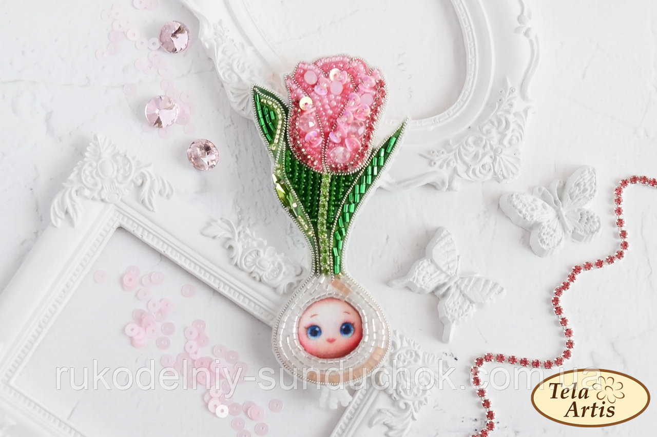 Набор для изготовления броши Тэла Артис Малышка Тюлип Б-031, фото 1