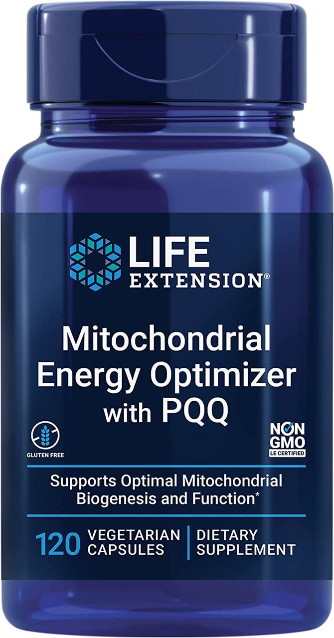 Life Extension Mitochondrial Energy Optimizer with PQQ / Оптимізатор енергії з Пікуку 120 капсул