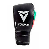 Боксерські рукавички на шнурівці V'Noks Mex Pro 10 oz унцій чорний, фото 2