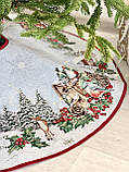 Спідниця під ялинку Новорічна гобелен 90 см., фото 2
