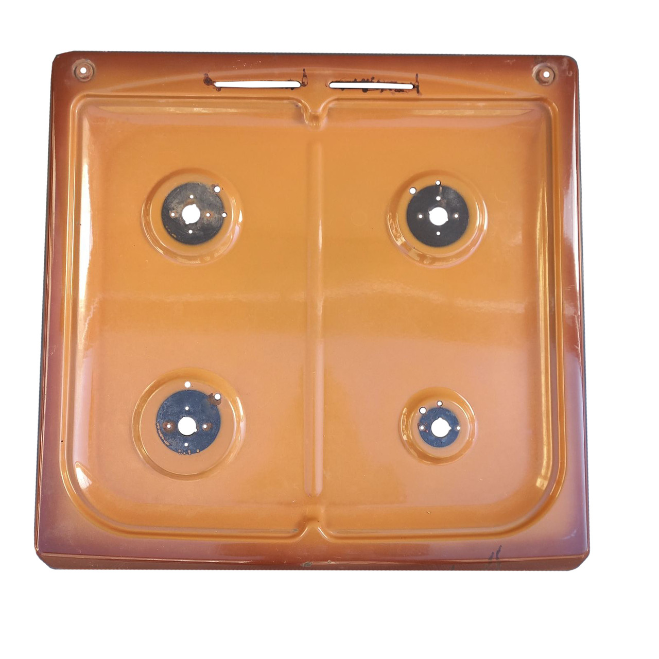 Стол газовой плиты 60х60 см, эмалированный стол коричневый - фото 2 - id-p1692188364