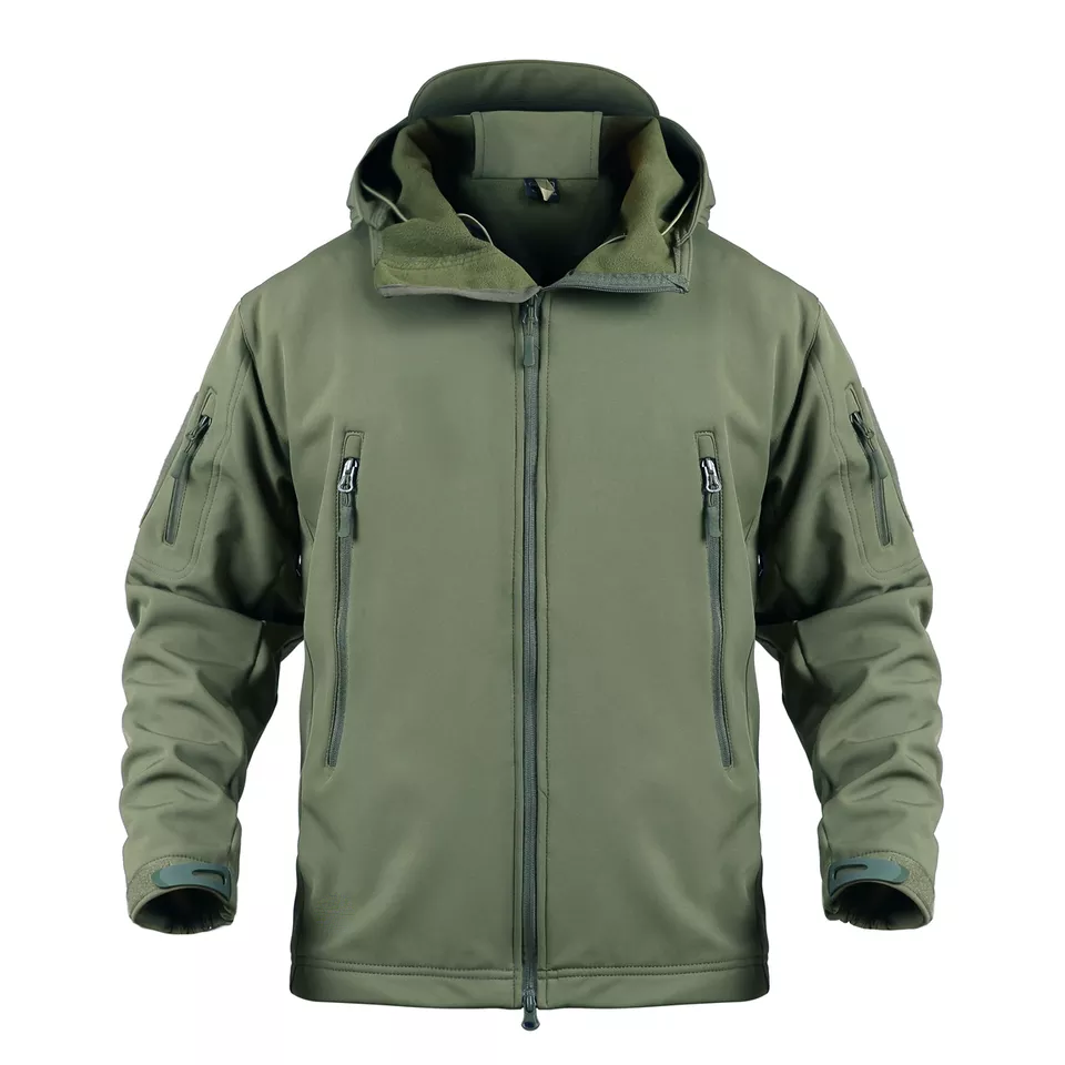 Куртка тактична демісезонна Soft Shell із флісом хаки / khaki M