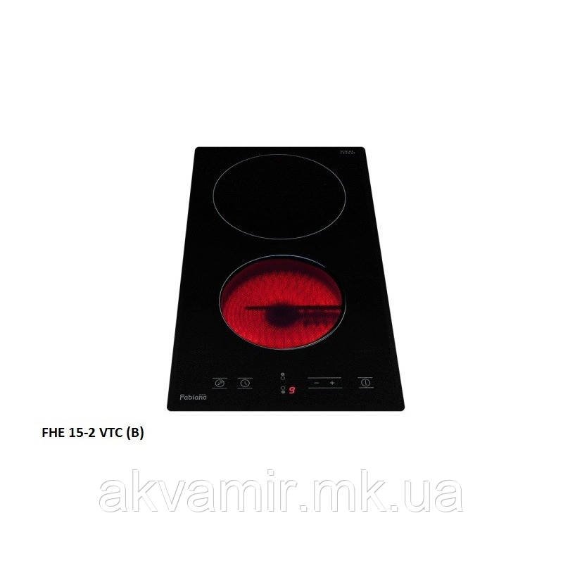 Варильна панель Fabiano FHE 152 VTC2 BLACK (чорне скло) електрична