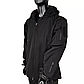 Куртка тактична демісезонна Soft Shell із флісом чорна / black M, фото 4