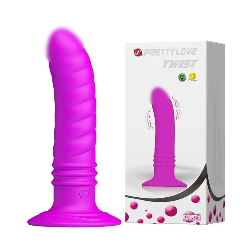 Вібромасажер на присоску серії Pretty Love "TWIST" BI-014200