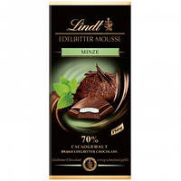 Черный шоколад Lindt Edelbitter Mousse мята 150 г