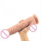 Фалтощільнювач реалістичний на присоску 28 см, фаллос великий, інтимні іграшки, фото 3