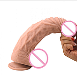 Фалтощільнювач реалістичний на присоску 28 см, фаллос великий, інтимні іграшки, фото 4