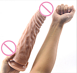 Фалтощільнювач реалістичний на присоску 28 см, фаллос великий, інтимні іграшки, фото 5