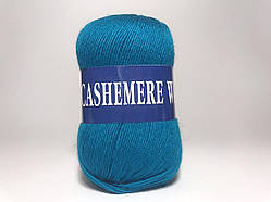 Пряжа кашемірова Lana Cashemere Wool, Color No.1033 морська хвиля