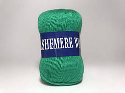 Пряжа кашемірова Lana Cashemere Wool, Color No.1034 зелений смарагд