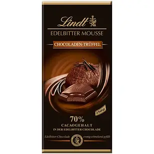 Чорний шоколад Lindt Edelbitter Mousse трюфель 150 г