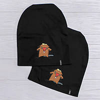 Жіноча шапочка з принтом "Злюка Бобер"