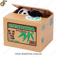 Копилка Хітрая Панда Greedy Panda 12 х 10 см з батарейками