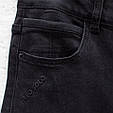 Джинси жіночі класичні завужені колір чорний графіт LDM, фото 3